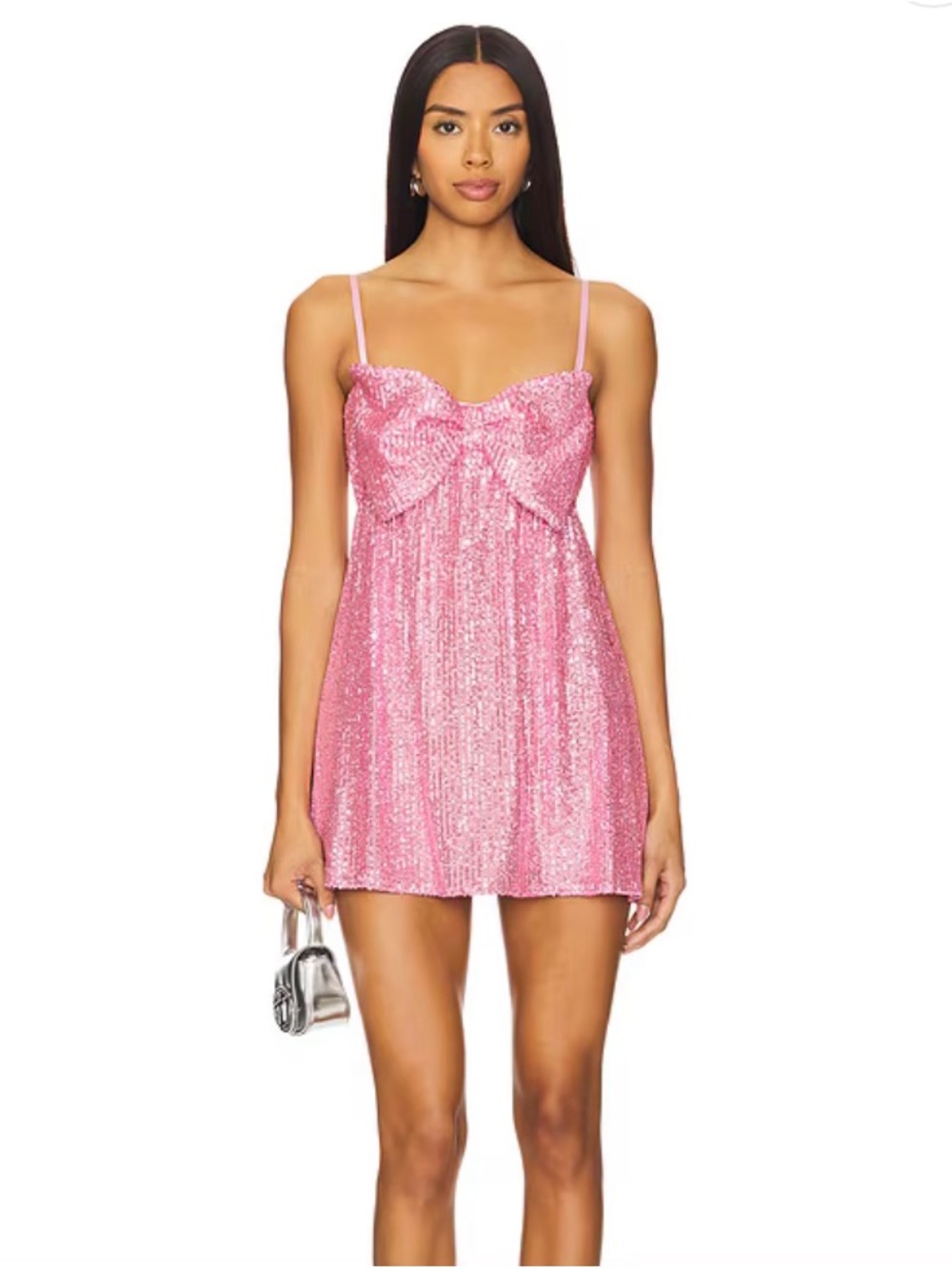 Show me your mumu best bow sequin dress